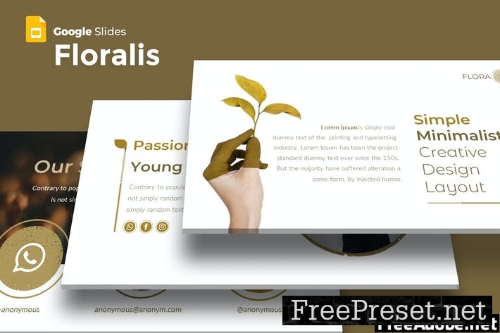 Floralist - Google Slides Template DWSSNR