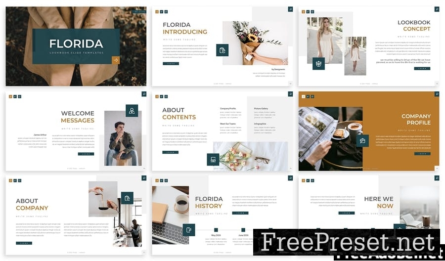 Florida - Creative Agency Prensentation Template 5JE5HQD