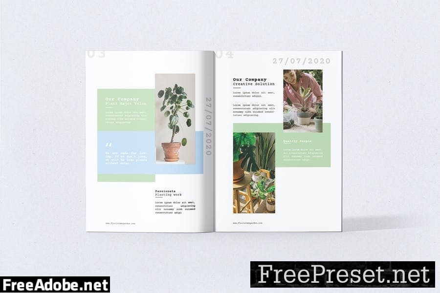 Floristme Garden - Brochure Template KBHLP4V