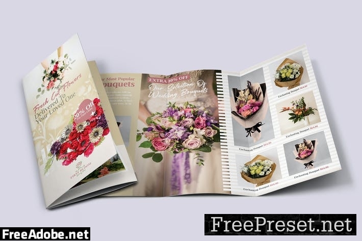 Flower Shop Trifold Brochure NW3S7T4