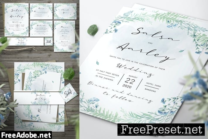 Foliage Wedding Invitation ZR6ELX3