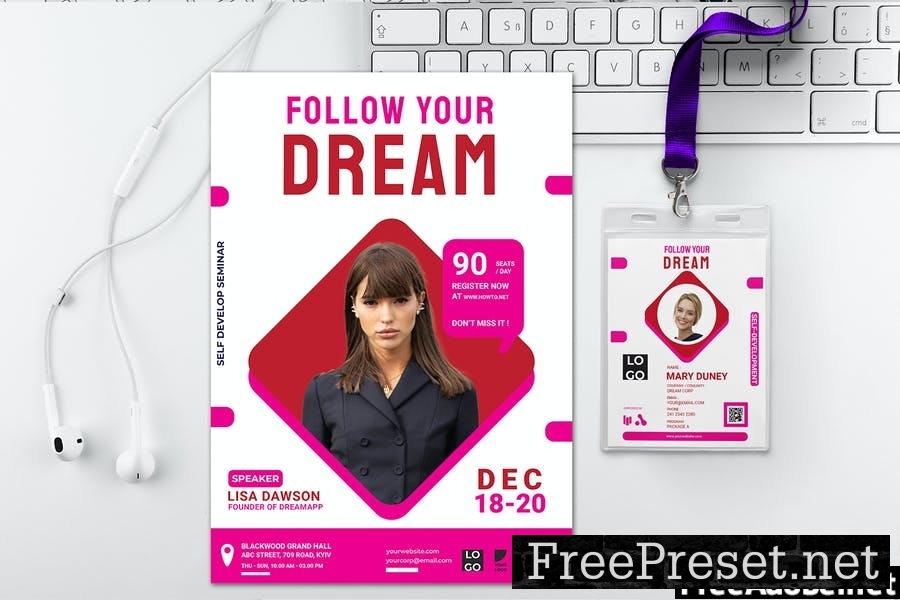 Follow Your Dream - Seminar Invitation QV3BPV8