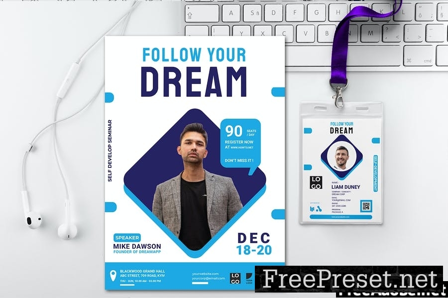 Follow Your Dream - Seminar Invitation QV3BPV8