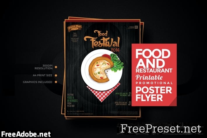 Food and Restaurant Poster UZHXBT