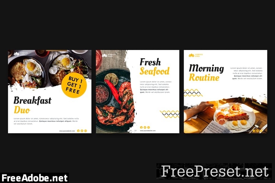 Food & Beverage Instagram Post Template QY3V8V3