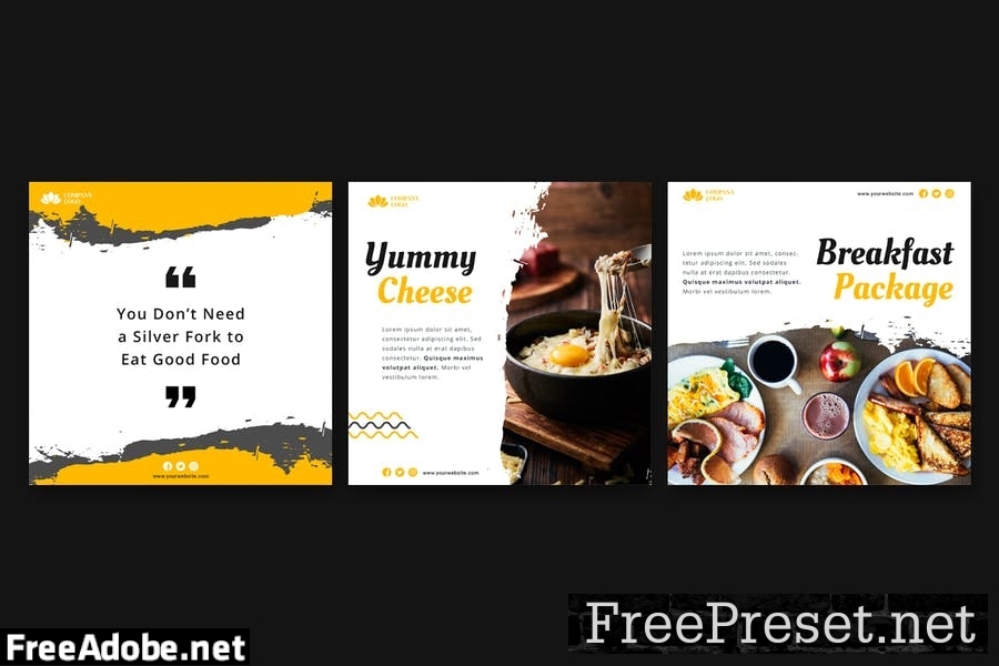 Food & Beverage Instagram Post Template QY3V8V3