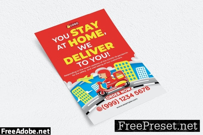 Food Delivery Flyer 89PNHL2