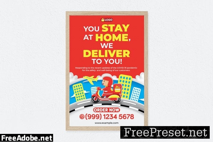 Food Delivery Poster NEL3WEW