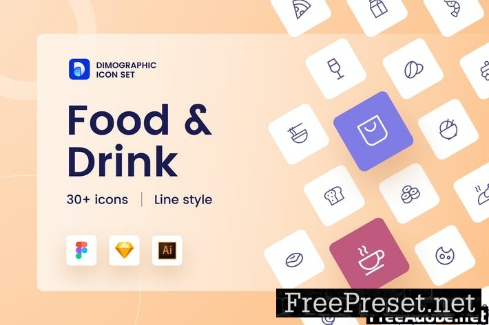 Food & Drink Icon Set UZ HLW7FXQ