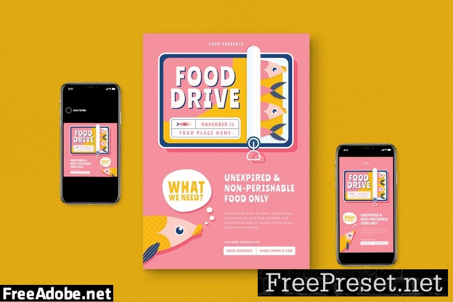 Food Drive Flyer Pack X6MKNL8