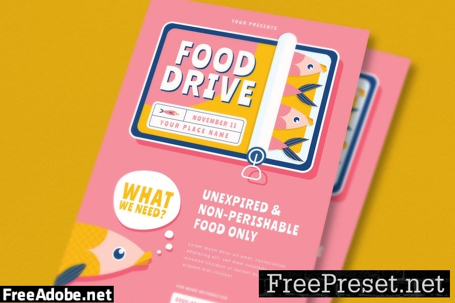 Food Drive Flyer Pack X6MKNL8