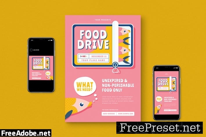 Food Drive Flyer Pack X6MKNL8