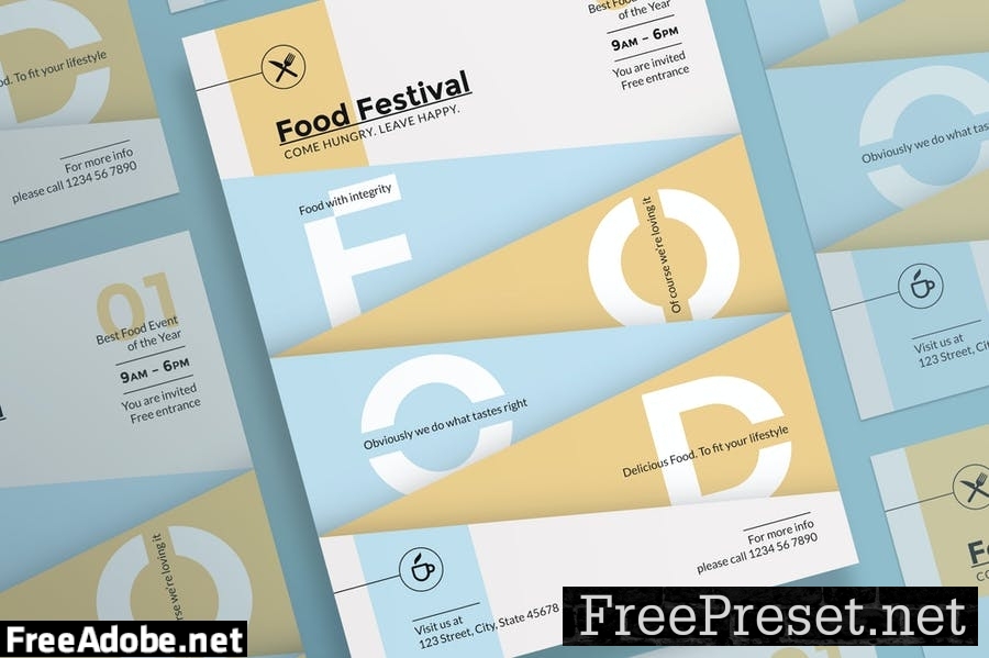 Food Festival Flyer and Poster Template