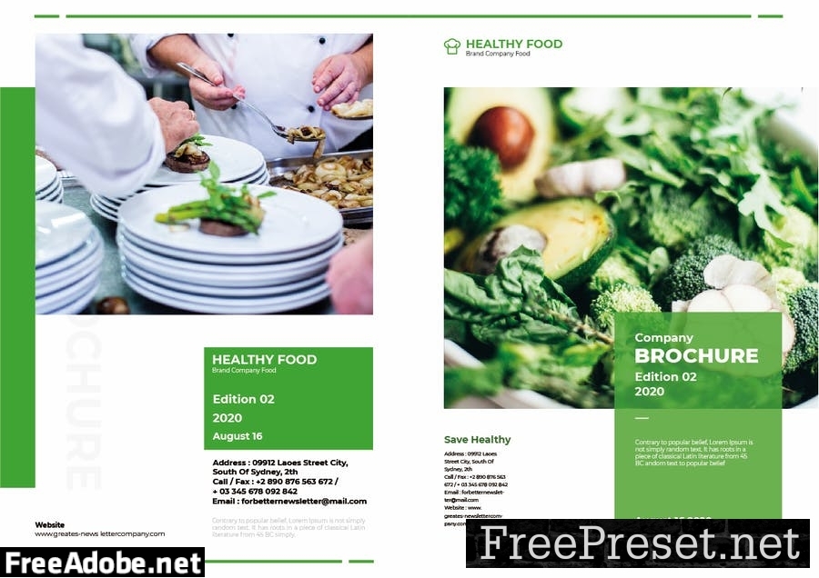 Food Healthy Brochure D7N577H