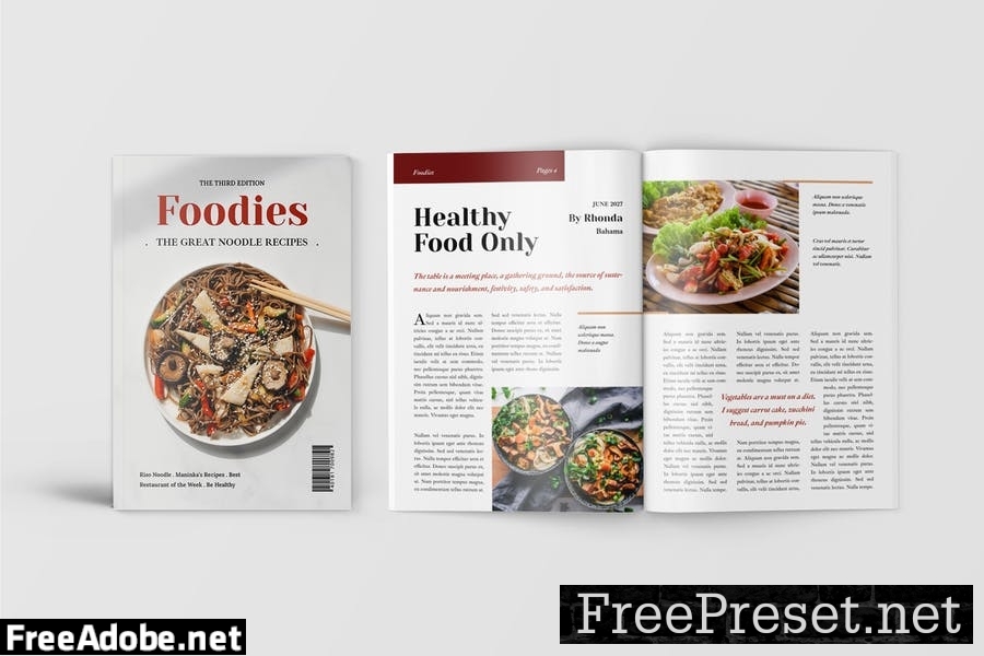 Food Magazine Template