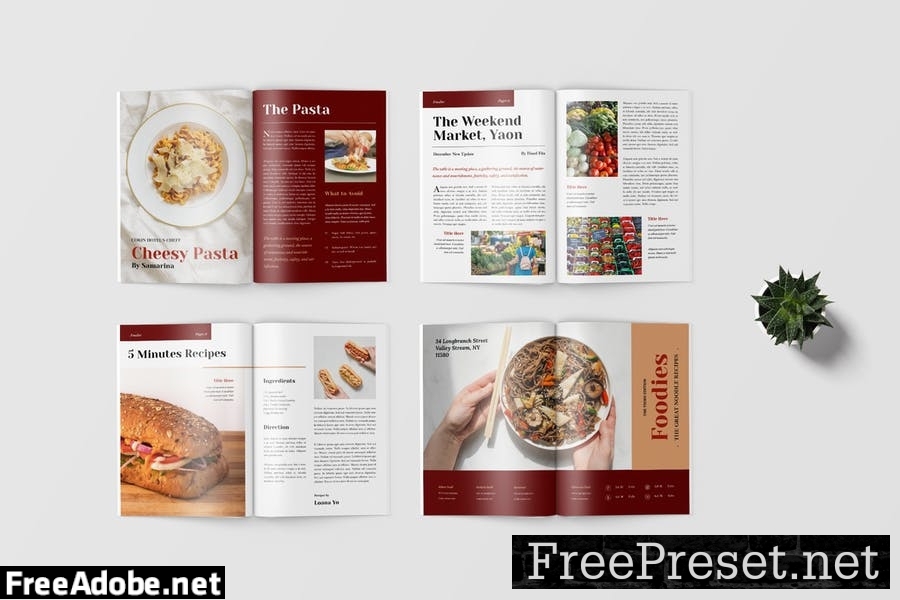 Food Magazine Template