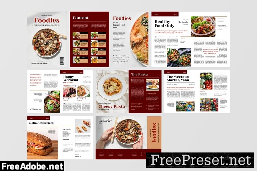 Food Magazine Template