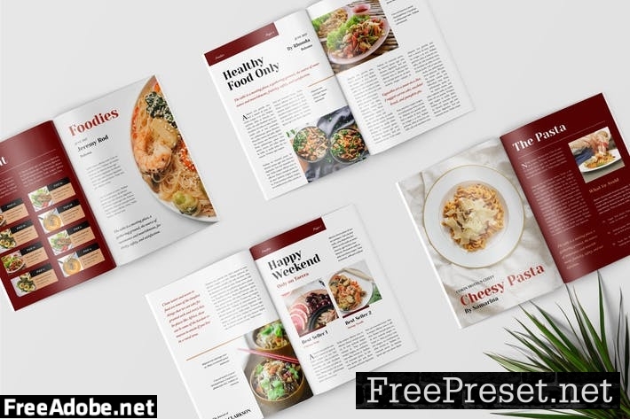 Food Magazine Template YDW6RBS