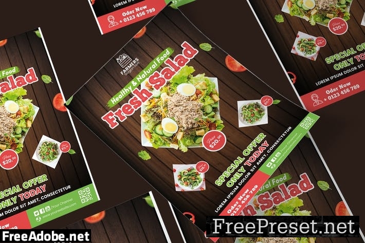 Food Poster PSD Template V8B9NH5