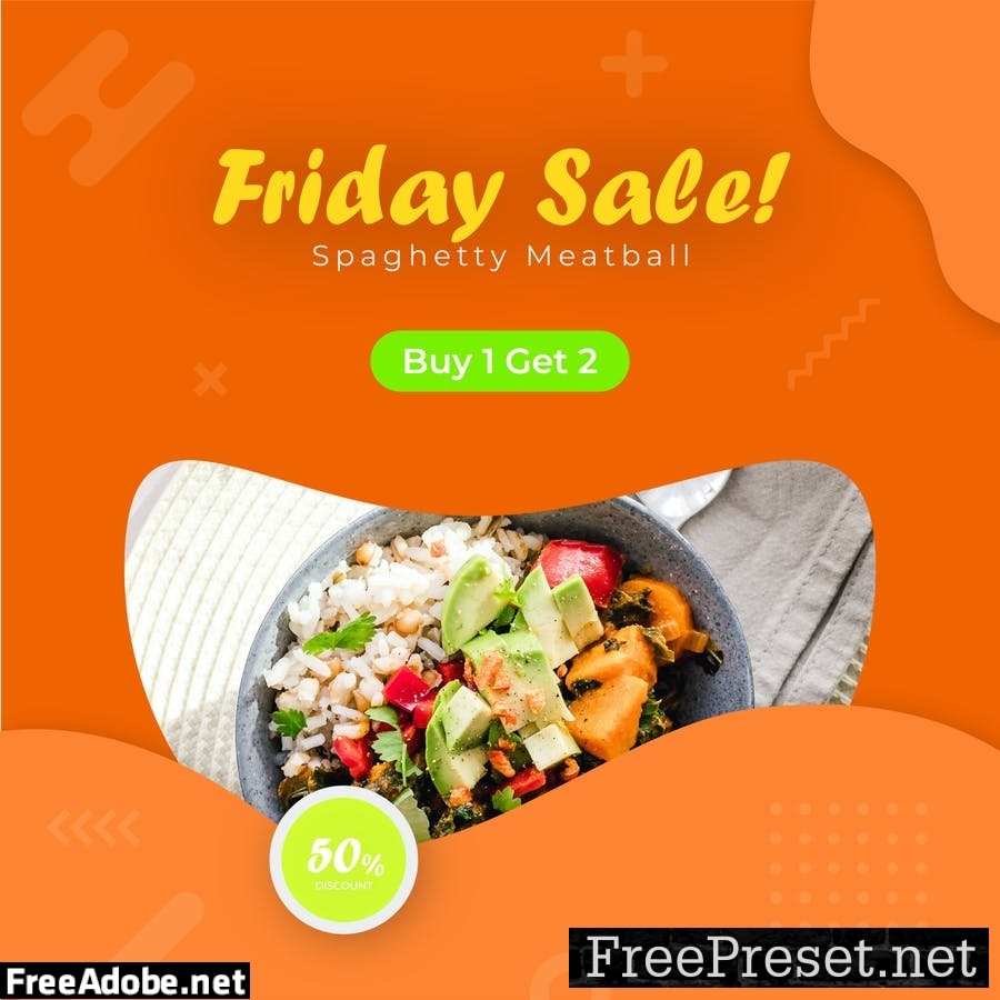 Food Promotion Social Media Post Template