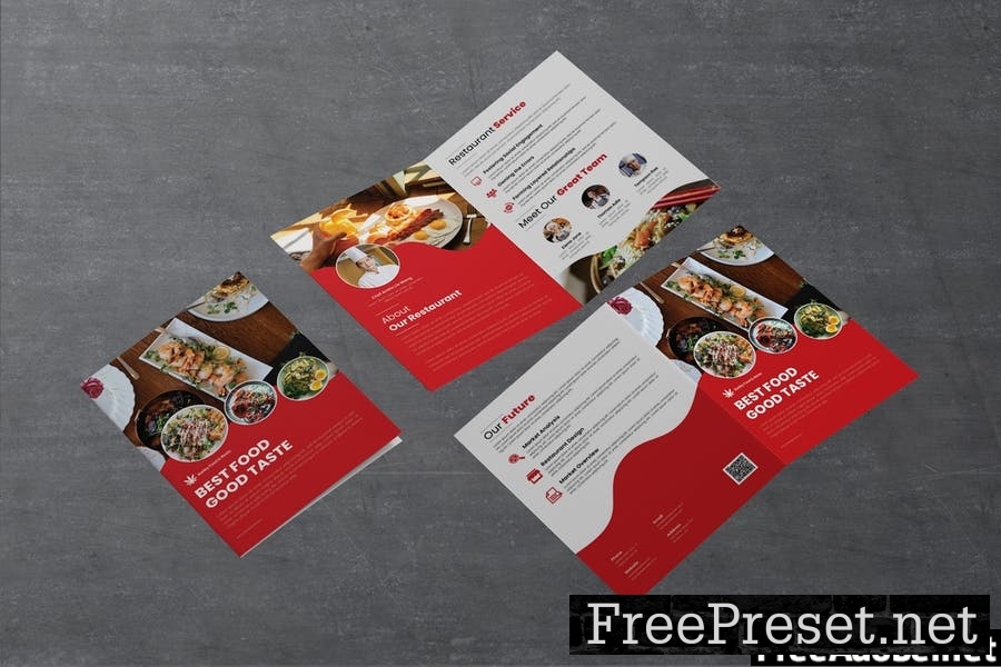 Food Resto Bifold Brochure