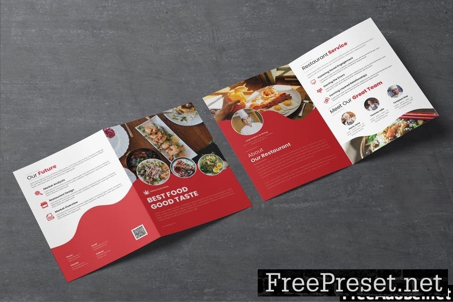 Food Resto Bifold Brochure