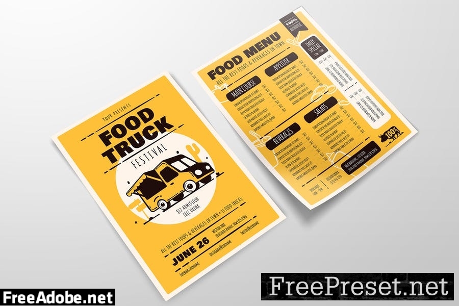 Food Truck Festival – Menu Template