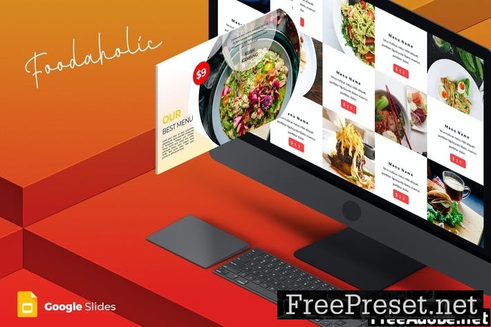 Foodaholic - Google Slides Template XZVL64