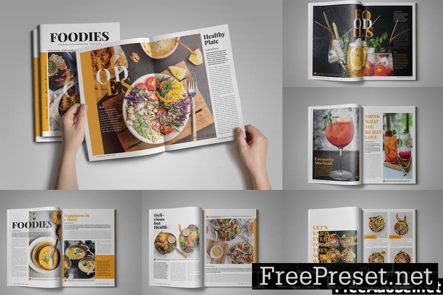 Foodies Magazine Template FKA79B7