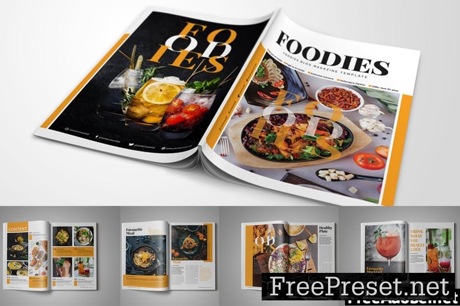 Foodies Magazine Template FKA79B7