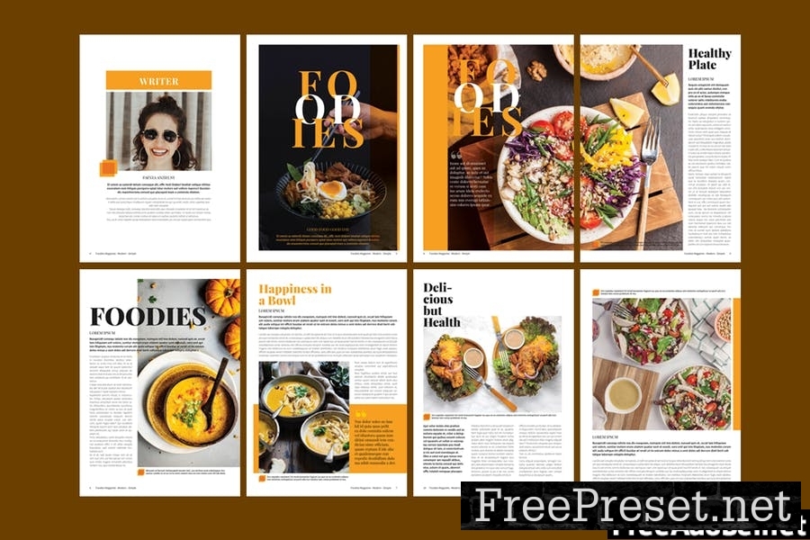 Foodies Magazine Template FKA79B7