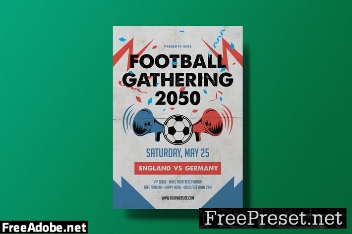 Football Party Flyer EBYJLAF