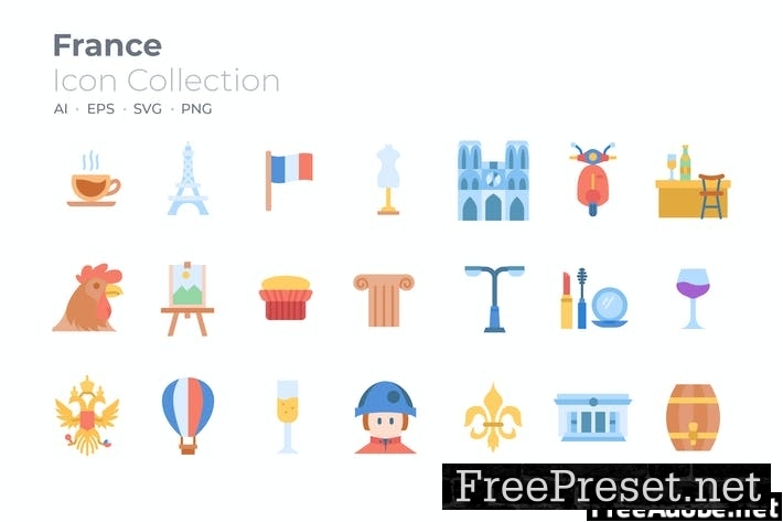 France Color Icon UZBCTWB