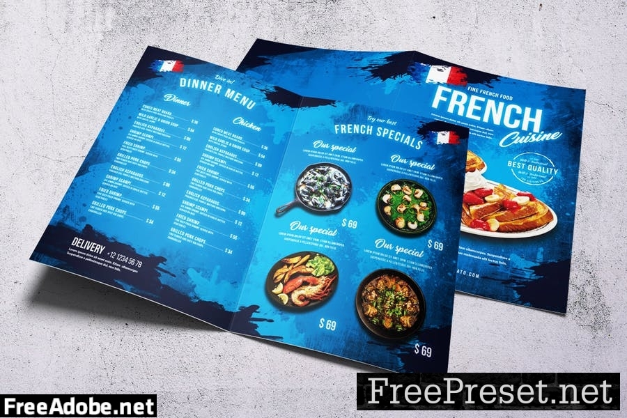 French Cuisine Food Menu Bundle