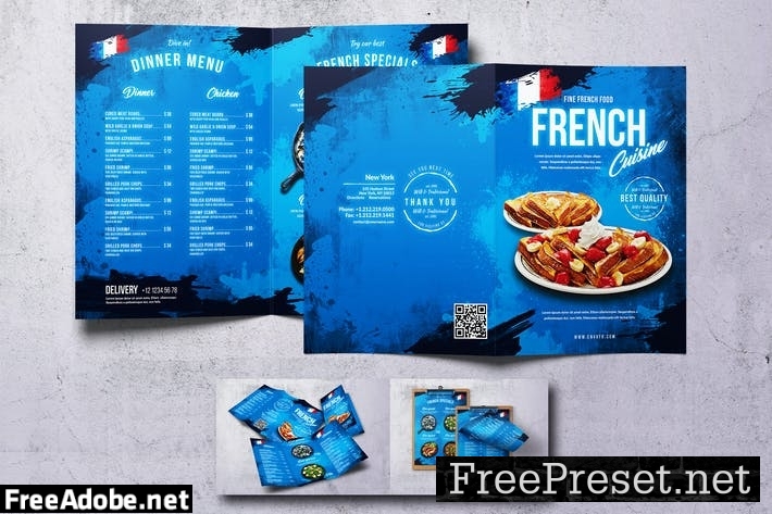 French Cuisine Food Menu Bundle HQJS8RU