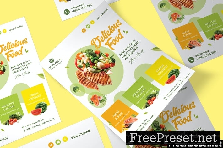 Fresh Food Poster E76C22Y