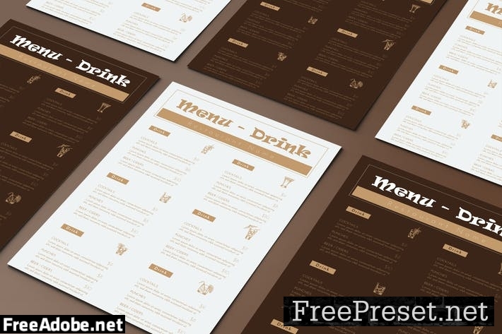 Freshness Drinks Menu Template GQGNYUT