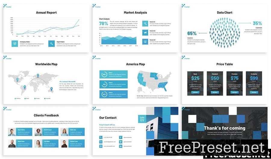 Frontier - Pixelated Powerpoint Template