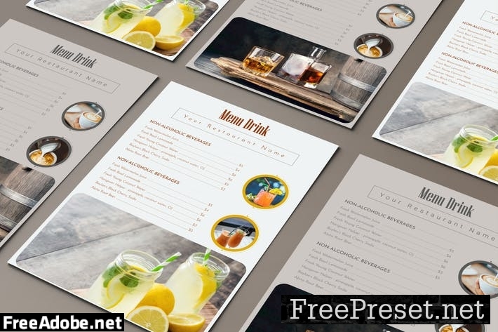 Fruit Juice Menu Template ZFJC2NX