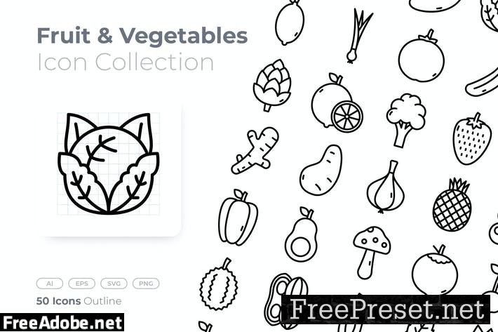 Fruit & Vegetables Color Icon EJ8SRH9