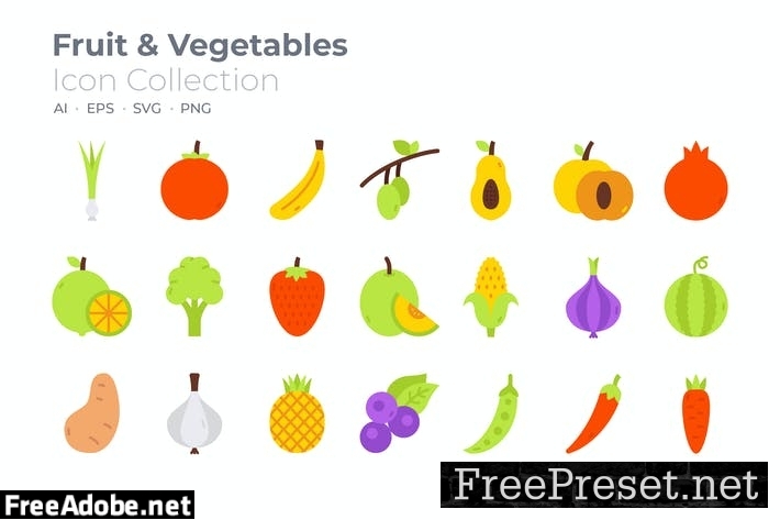 Fruit & Vegetables Color Icon UFJZMMK