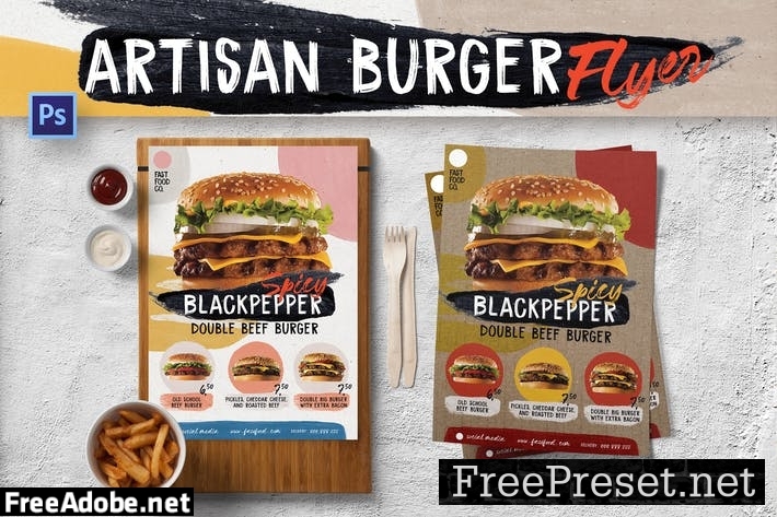 Fun Artisan Burger Flyer Q95JSTZ