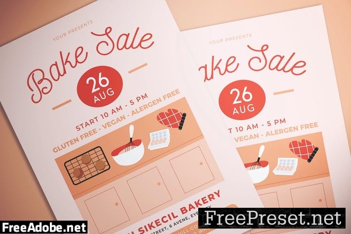 Fun Bake Sale Flyer 9DPRPCB