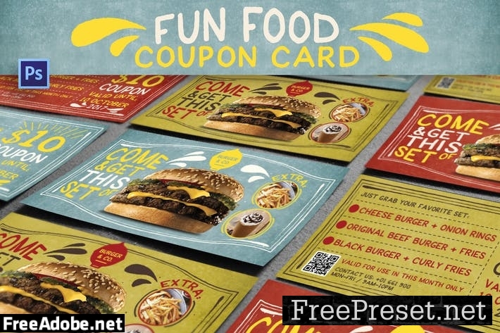Fun Food Coupon Card RGSN8KZ