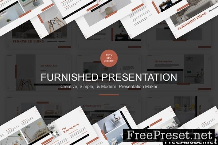 Furnished Thing Presentation Template 66BXW96