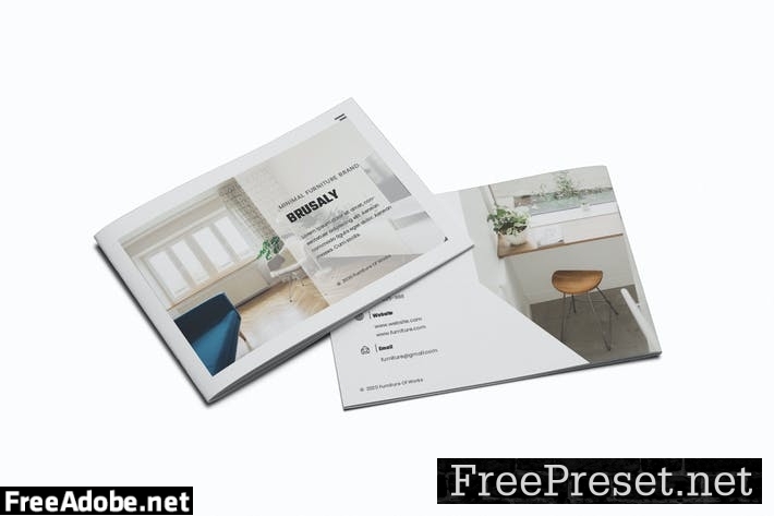 Furniture A5 Brochure Template WH49H4X