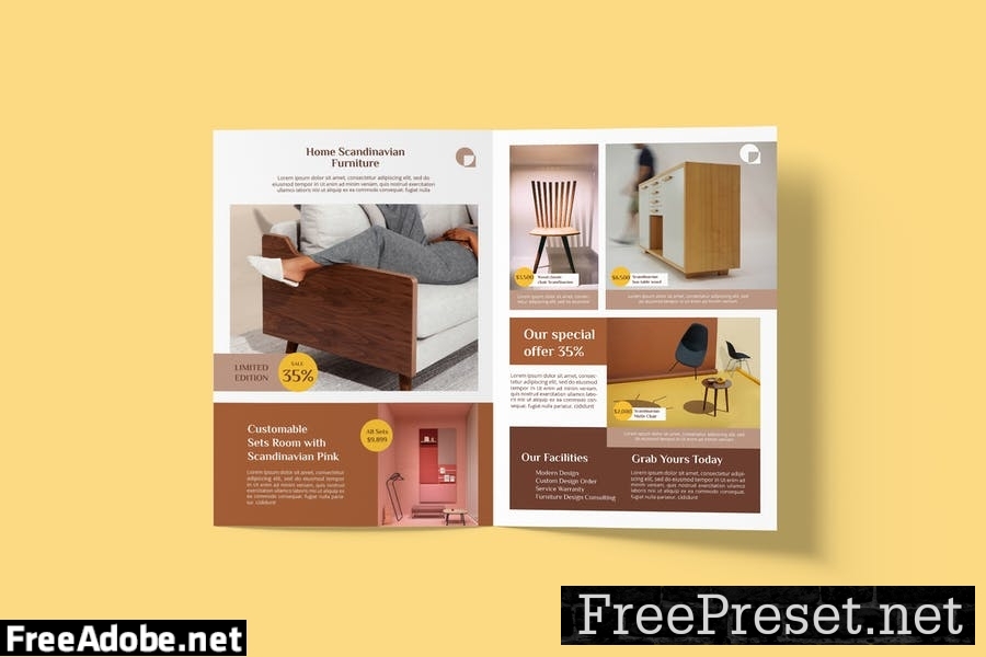 Furniture and Interior Bifold Brochure JUQLDUW