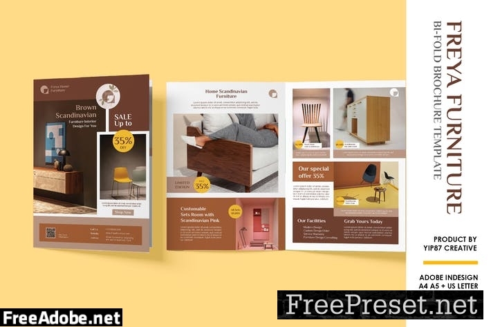 Furniture and Interior Bifold Brochure JUQLDUW