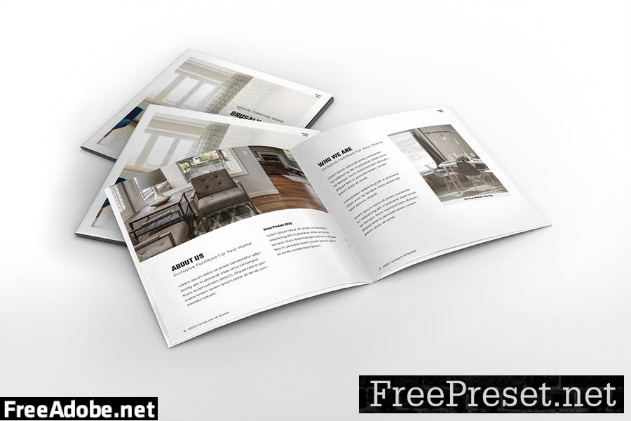 Furniture Square Brochure Template BEM9BHS