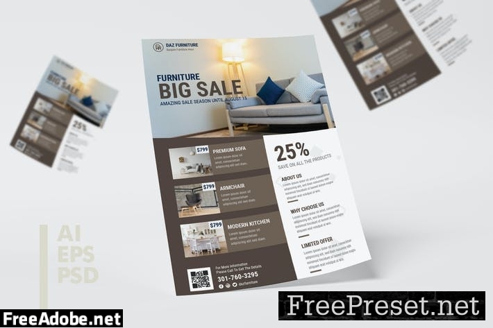 Furniture Store Flyer Design 8MS7PGT